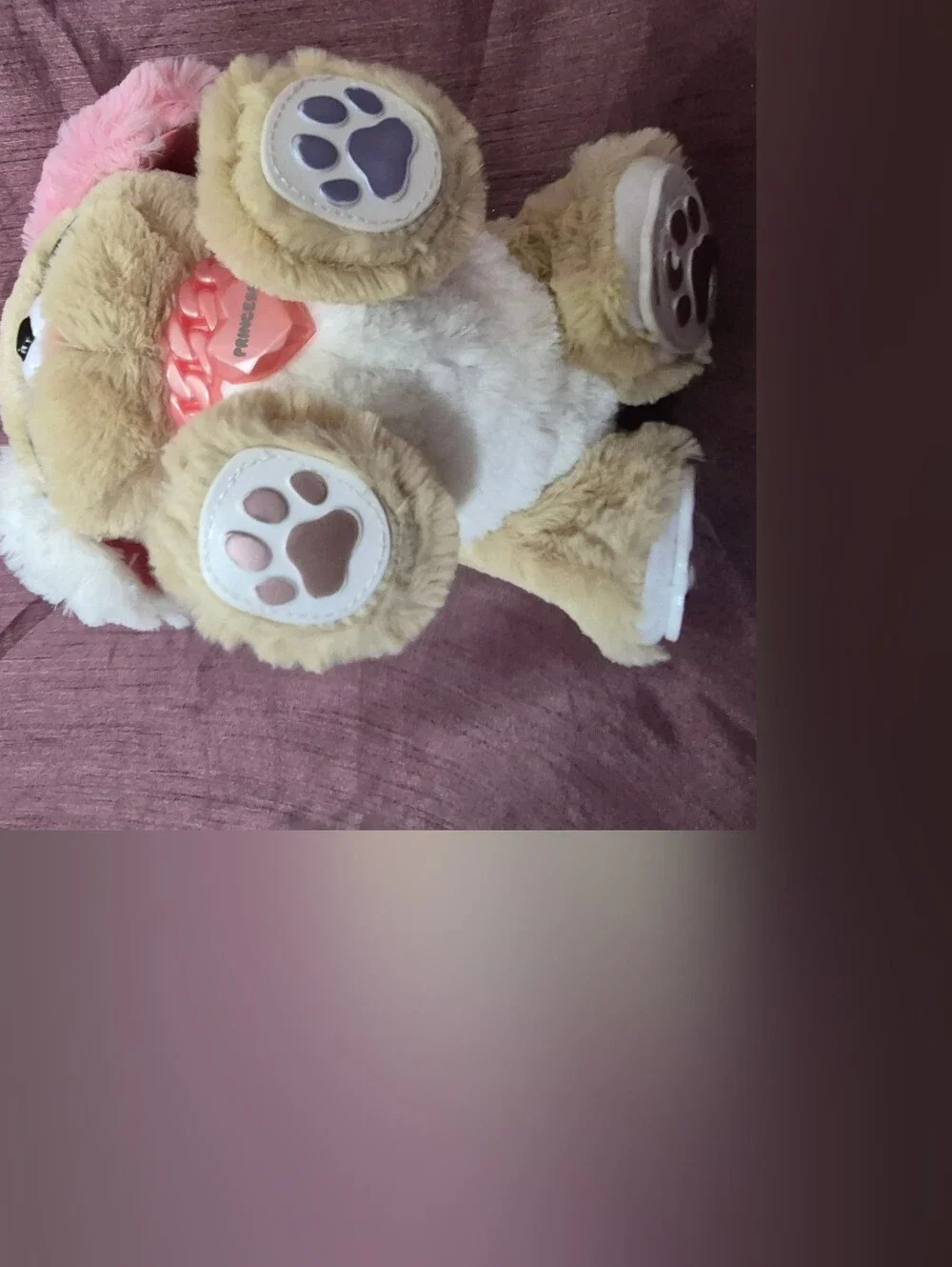 Present Pets Princess Fancy Puppy Interactive Plush - Works Good!